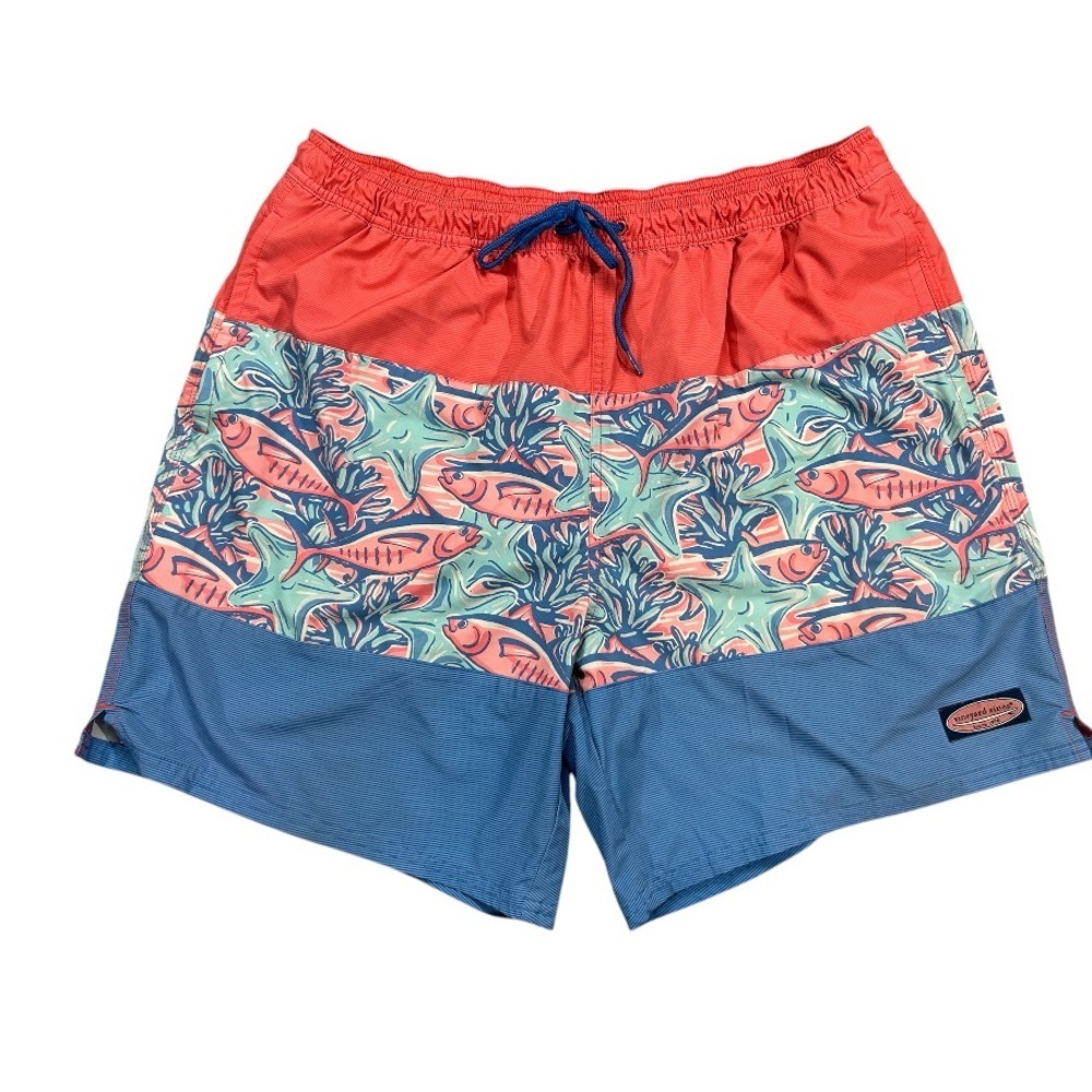 Vineyard Vines Printed Swim Trunks